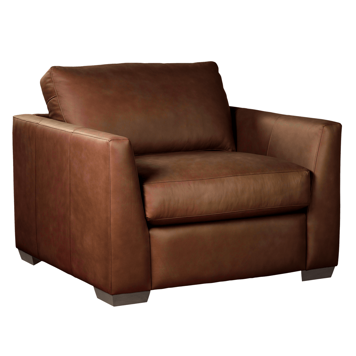 Yolainne Genuine Leather Chair and a Half - Made in U.S.A. - Coja