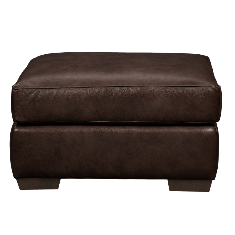 Yolainne Genuine Leather Ottoman - Made in U.S.A. - Coja