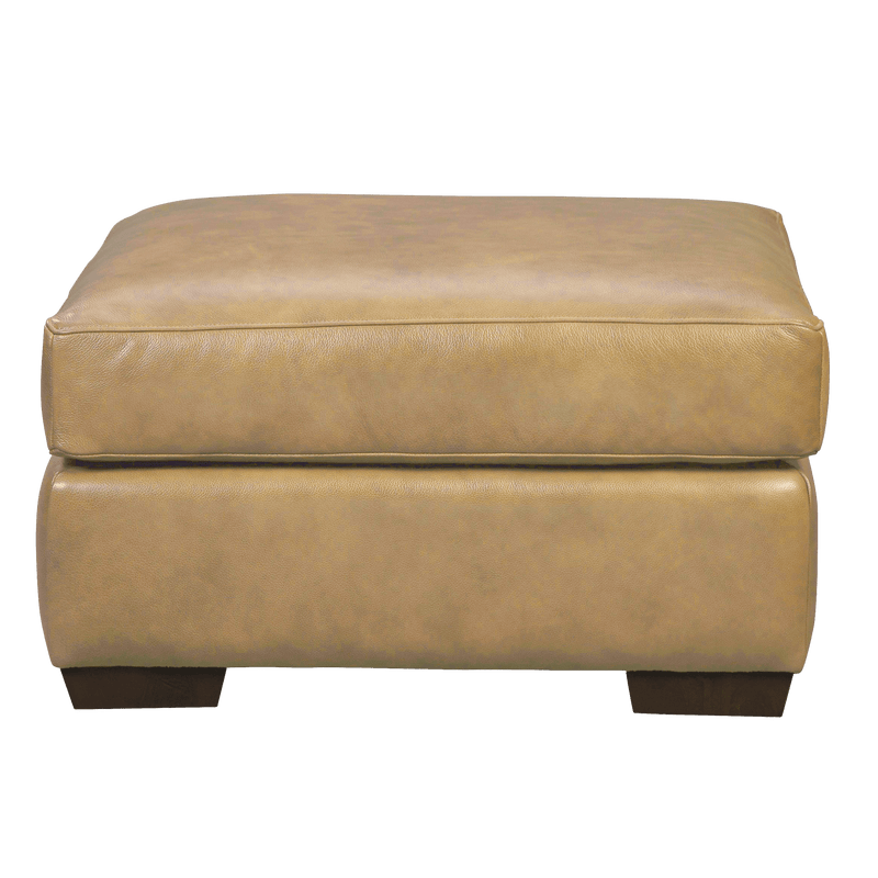 Yolainne Genuine Leather Ottoman - Made in U.S.A. - Coja