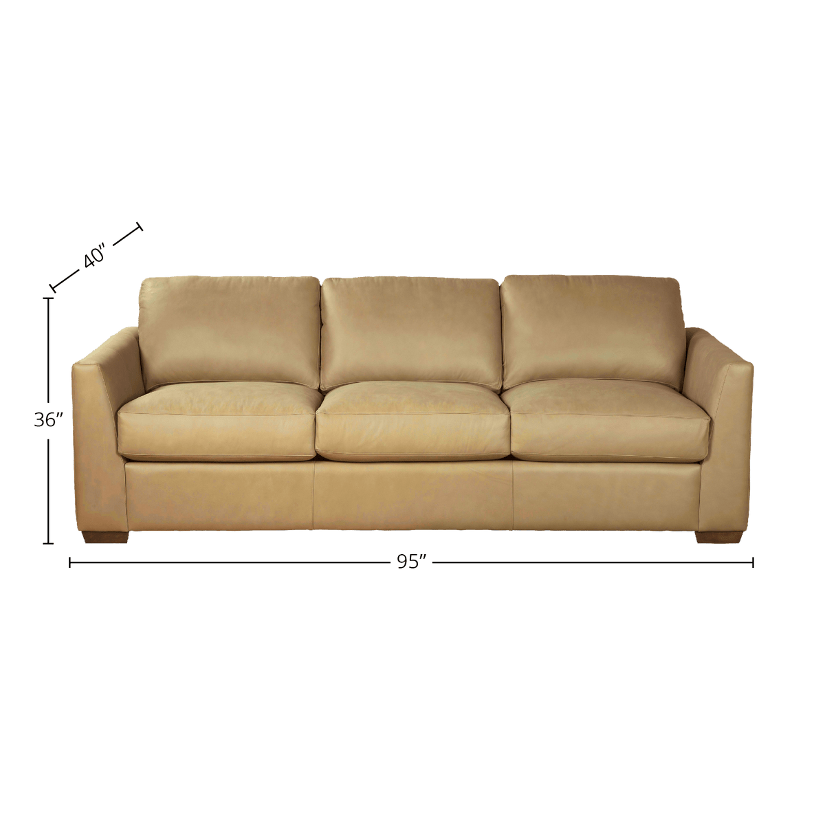 Yolainne Genuine Leather Sofa - Made in U.S.A. - Coja