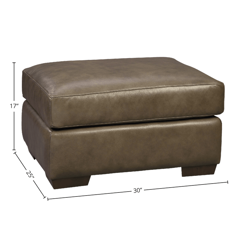 Yolainne Genuine Leather Ottoman - Made in U.S.A. - Coja