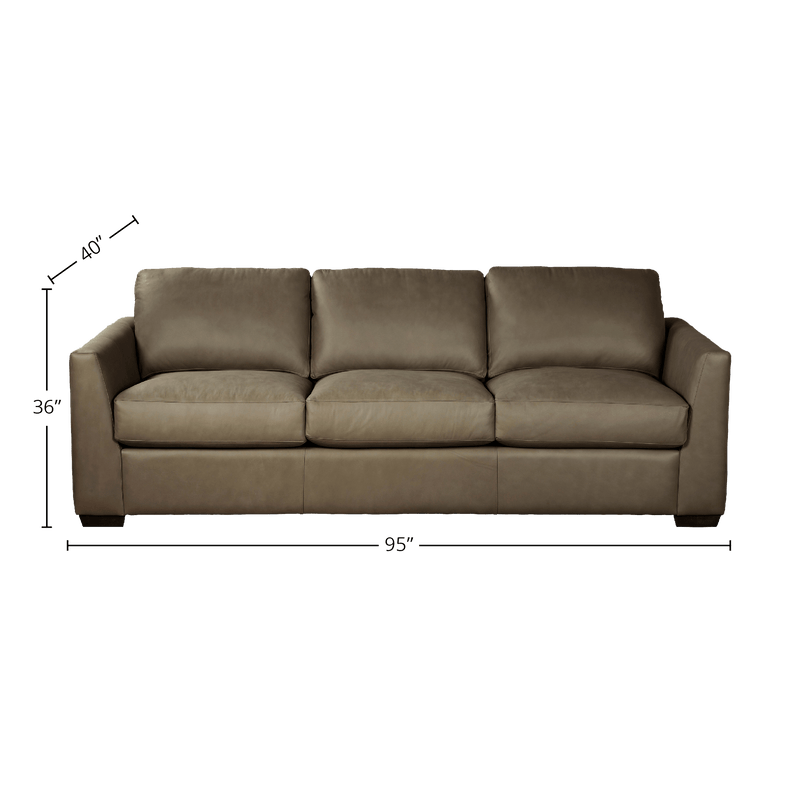 Yolainne Genuine Leather Sofa - Made in U.S.A. - Coja