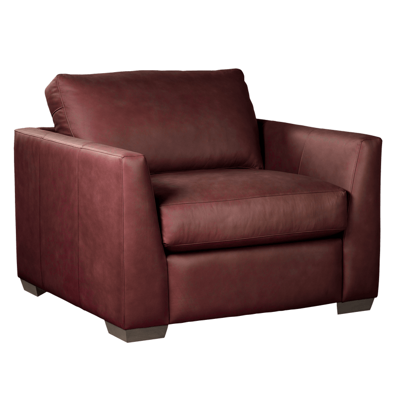 Yolainne Genuine Leather Chair and a Half - Made in U.S.A. - Coja