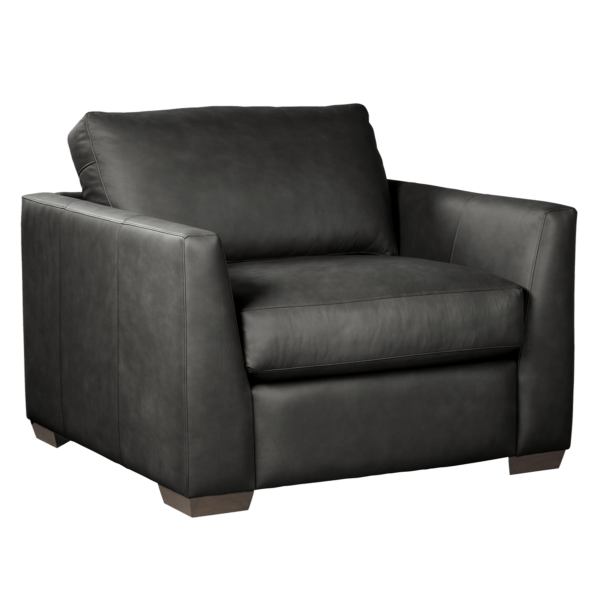 Yolainne Genuine Leather Chair and a Half - Made in U.S.A. - Coja