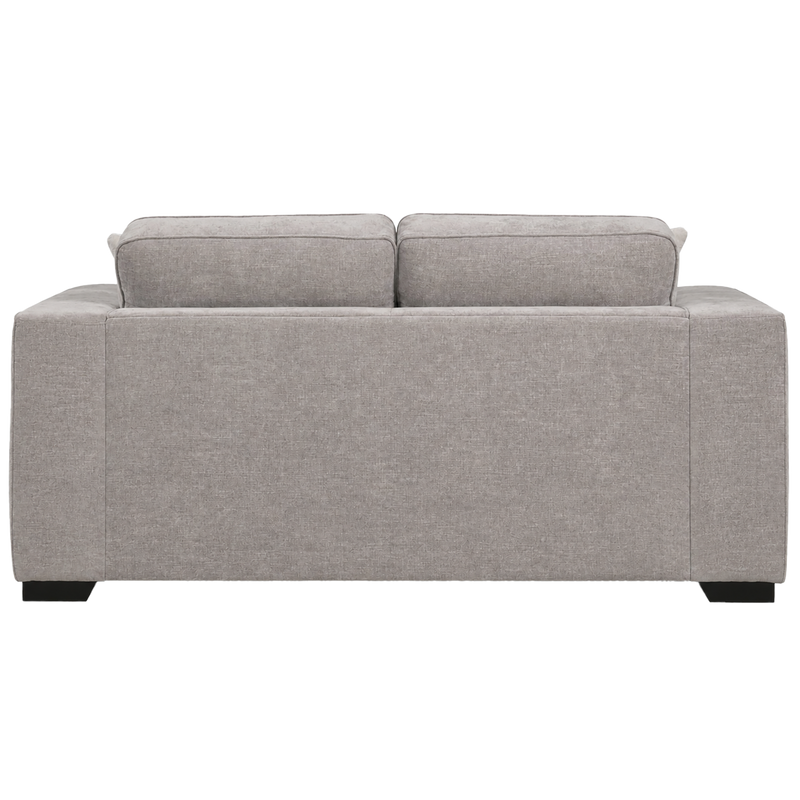 Yuva Contemporary Fabric Loveseat with Track Arms & Plush Cushions