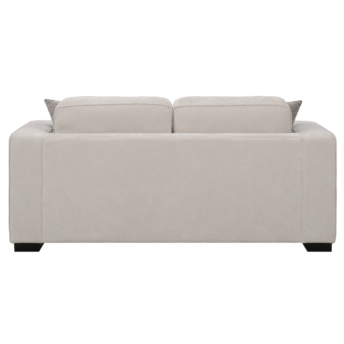Yuva Contemporary Fabric Loveseat with Track Arms & Plush Cushions