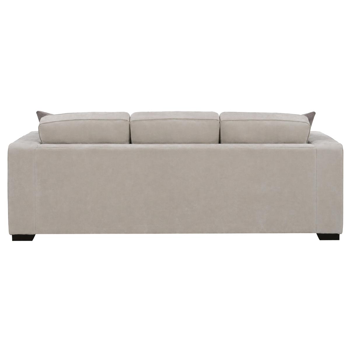 Yuva Contemporary Fabric Sofa with Track Arms & Plush Cushions